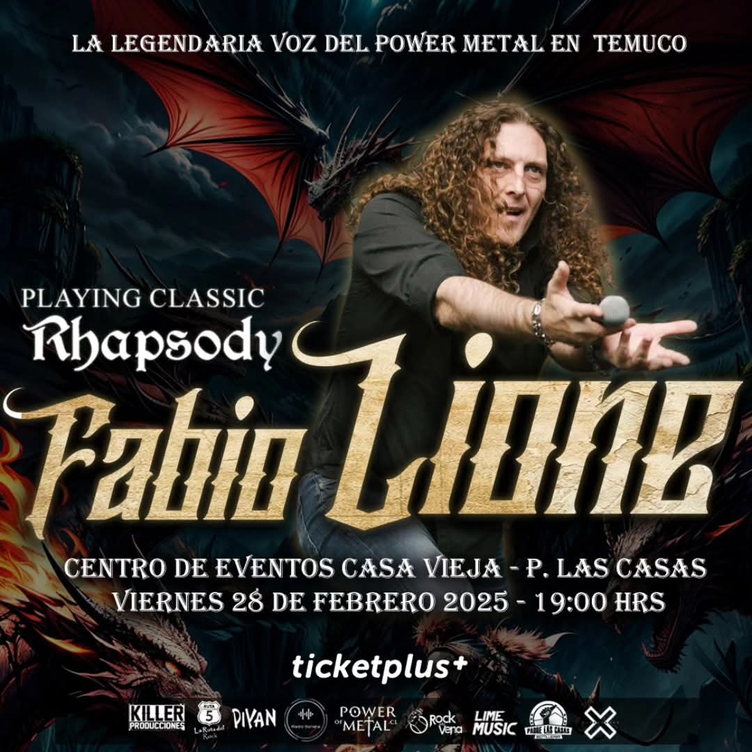 Fabio Lione regresa a Chile con fechas en distintas ciudades